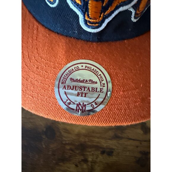 Mitchell & Ness Chicago Bears Navy & Orange Adjustable Snapback Hat - Picture 7 of 16